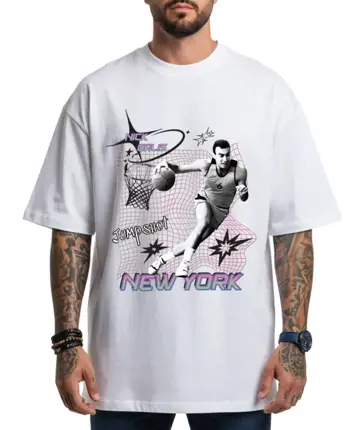 nickgalis.com  Ανδρική κοντομάνικη μπλούζα - Nick Galis NY jumpshot