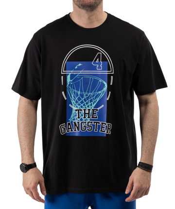 nickgalis.com Ανδρική Κοντομάνικη Μπλούζα Μαύρη - Nick Galis 'Basketball'