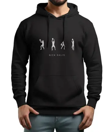 nickgalis.com Ανδρικό Φούτερ Μαύρο - Nick Galis 'Four Figures'