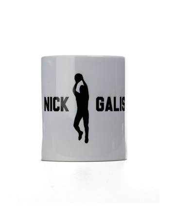 nickgalis.com Κούπα Λευκή - Nick Galis 'The Basketball Player'