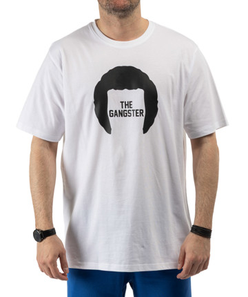 nickgalis.com Ανδρική Κοντομάνικη Μπλούζα Λευκή - Nick Galis 'The Gangster'